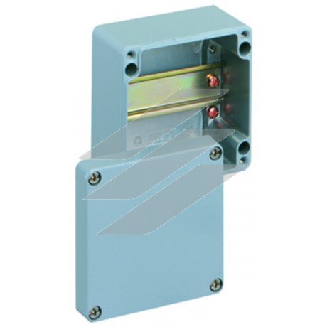 Корпус ALR 1212-L (122х120х81мм), алюміній, з DIN-рейкою, гладкі стінки, IP66, Spelsberg